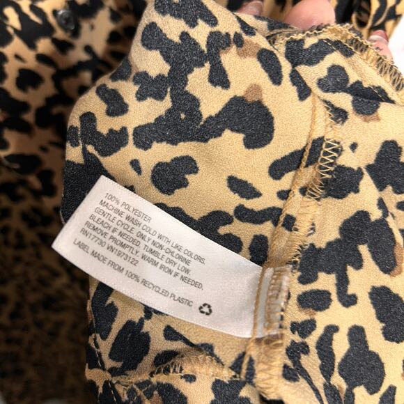 Ava & Viv Leopard Print Button Down Dress Size 3X - Picture 6 of 6